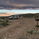 My truck at Chilicotal Camp Site, Big Bend National Park