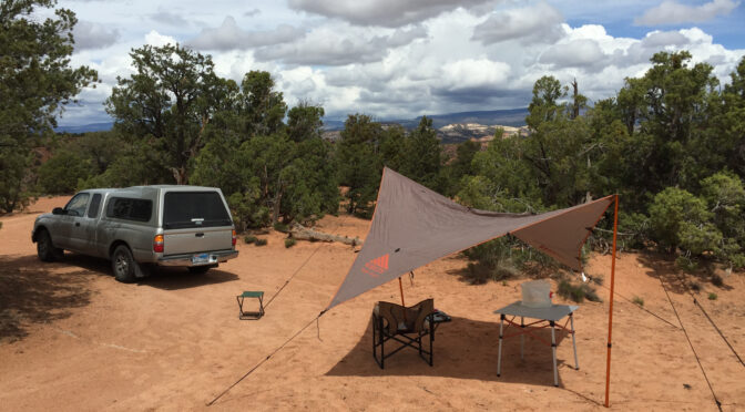 Using a tarp for car camping