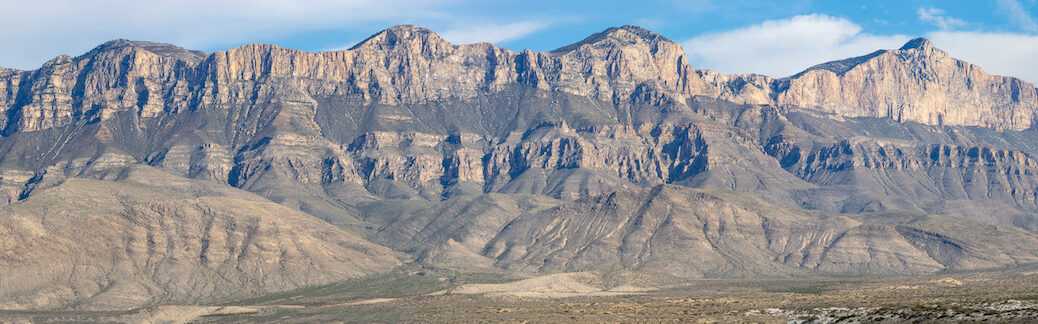 Panaromic view of Guadalupe escarpment
