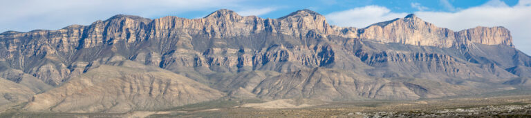 Panaromic view of Guadalupe escarpment