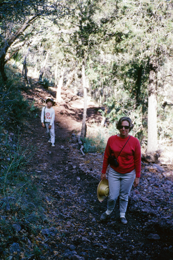 Me, Mom, starting up South Rim trail
